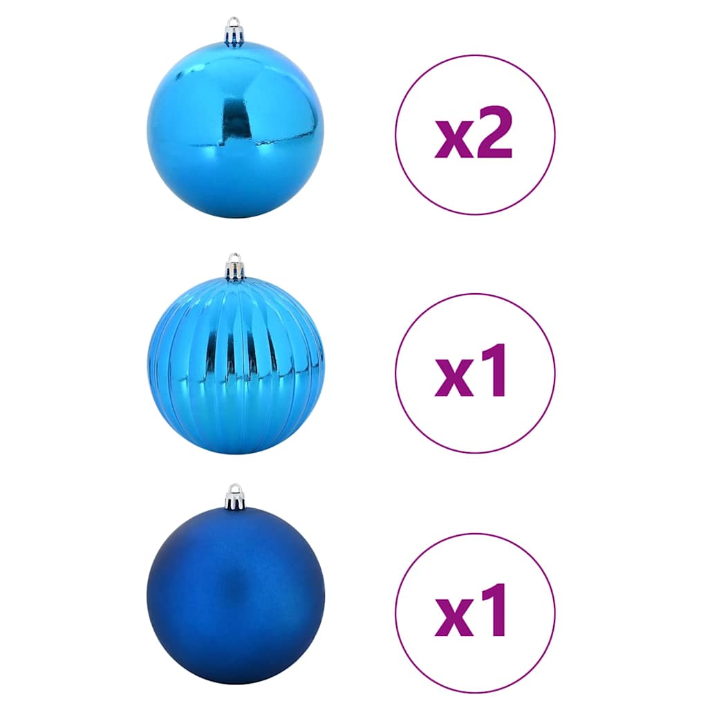 Christmas Bauble Set 4 pcs Blue